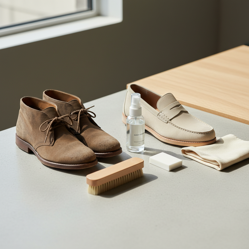 Nettoyer des chaussures en daim : methode complete etape par etape